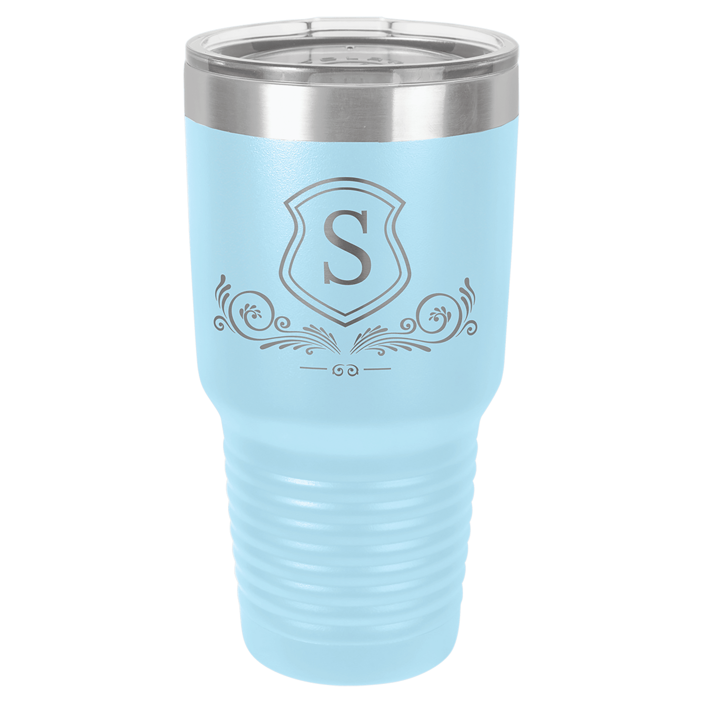 30 oz. Ringneck Tumbler with Clear Lid - Custom Engraving