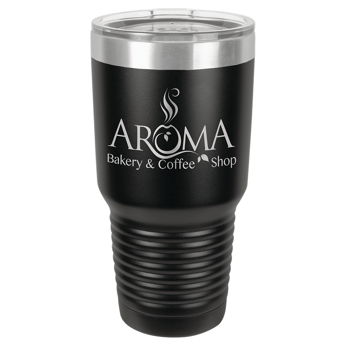 30 oz. Ringneck Tumbler with Clear Lid - Custom Engraving