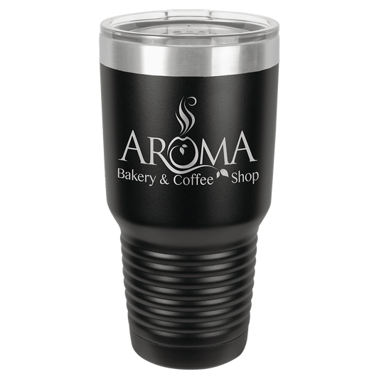 30 oz. Ringneck Tumbler with Clear Lid - Custom Engraving