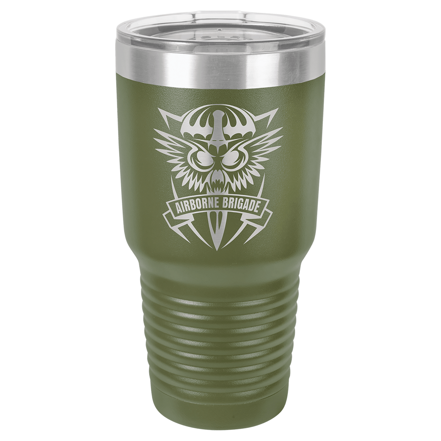 30 oz. Ringneck Tumbler with Clear Lid - Custom Engraving